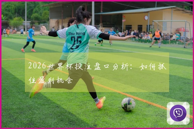 2026世界杯投注盘口分析：如何抓住盈利机会